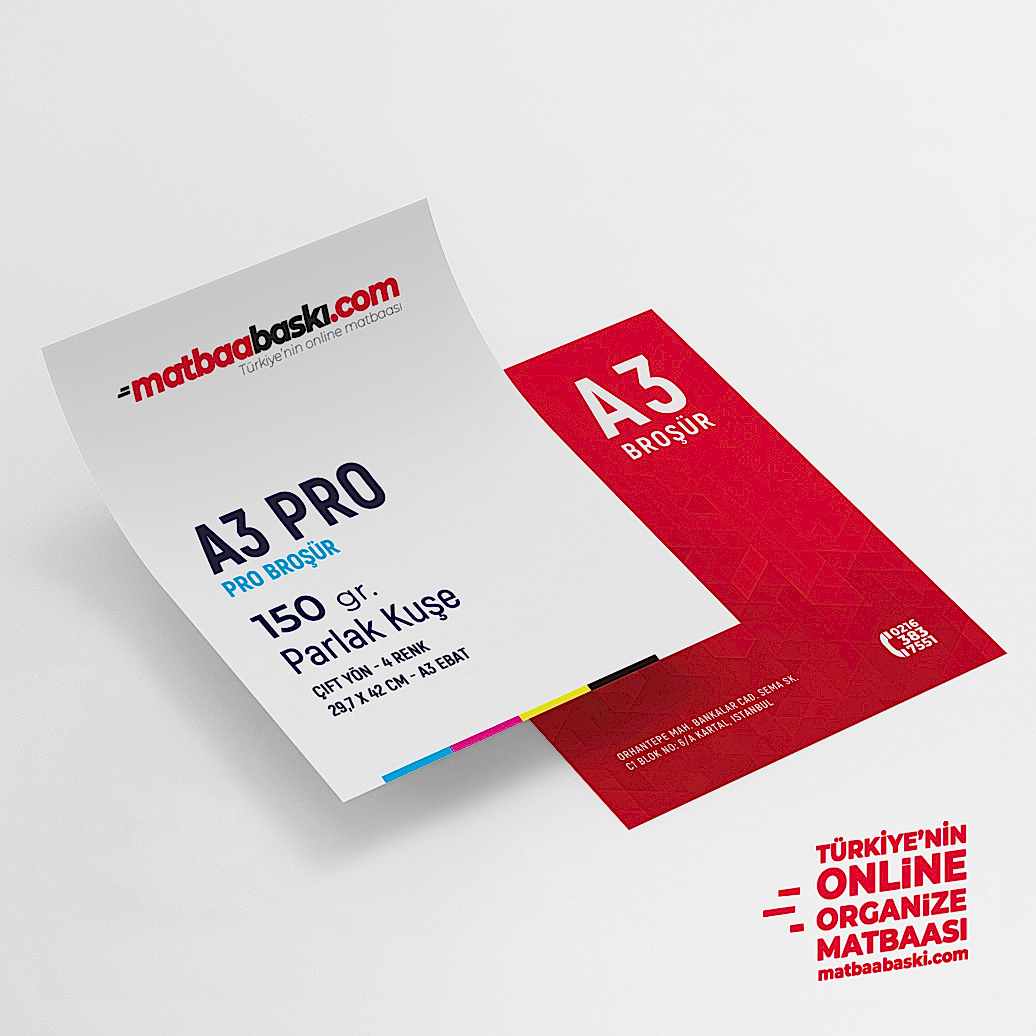 A3 PRO 150 gr. Broşür