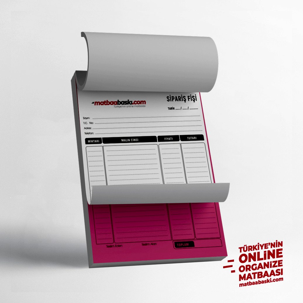 Sipariş Fişi / Makbuz