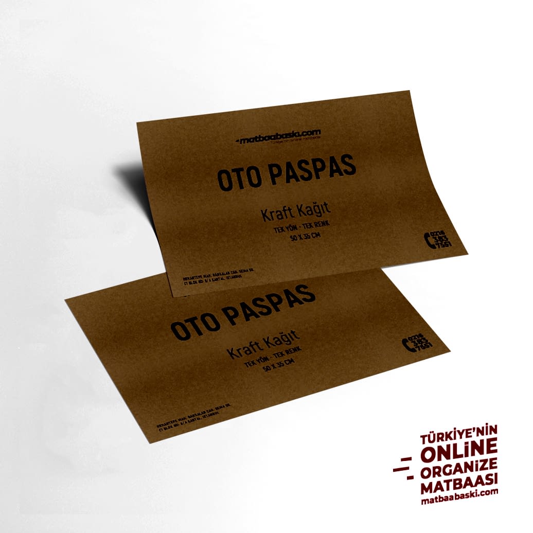 Kraft Kağıt Oto Paspası